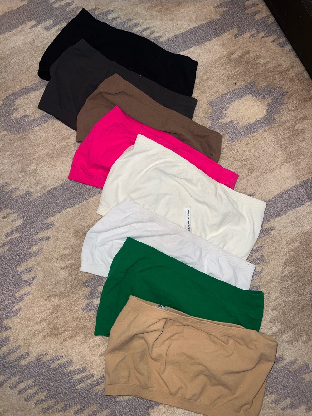 Women's Seamless Bandeau Bundle of 8 - Multicolor Essentials